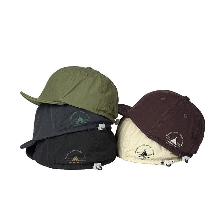 Retro Printed Baseball Cap Flip Hat Beret