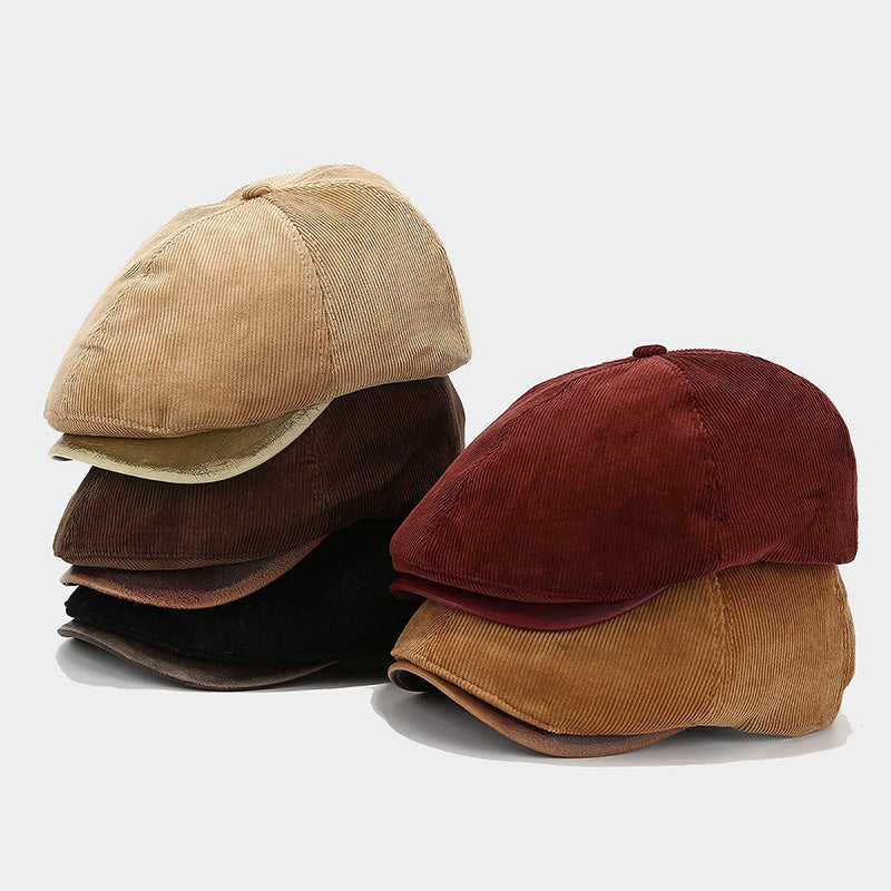 Retro Painter Beret Wool Newsboy Hat