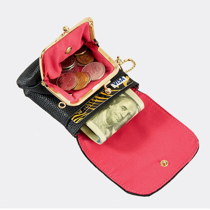 Retro Leather Chain Coin Purse