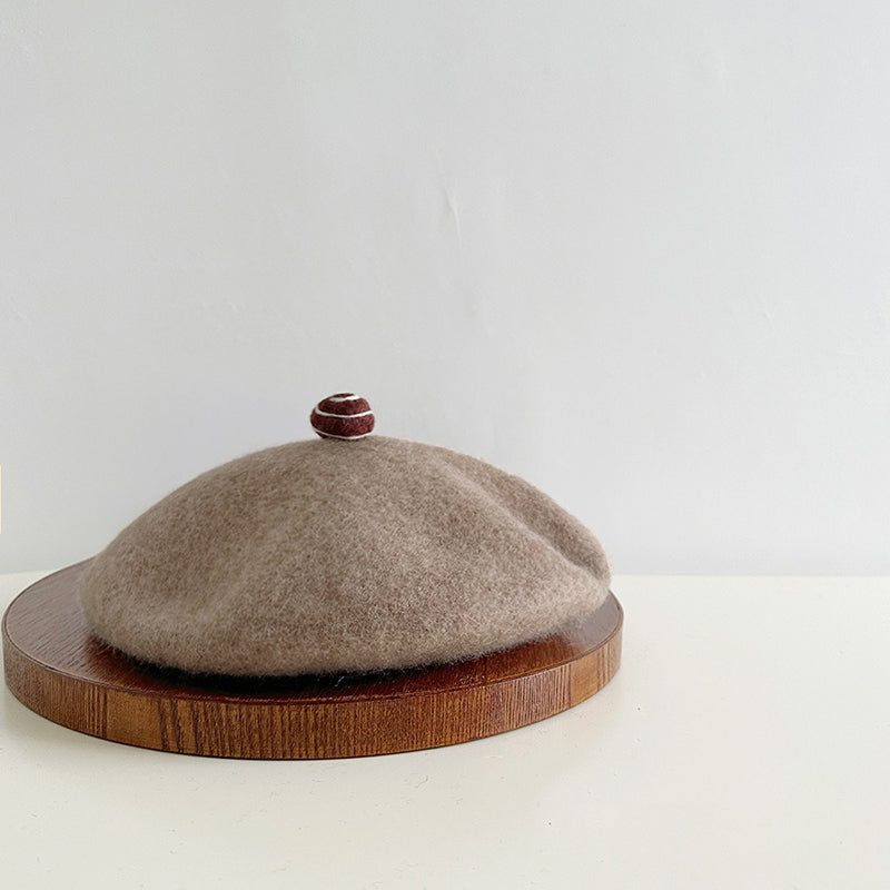 Retro Wool Beret Knitted Painter Hat