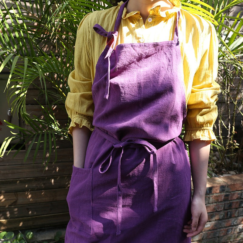 Vintage Cotton Linen Apron