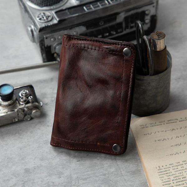 Retro Handmade Leather Wallet Multi-card Slots Wallet