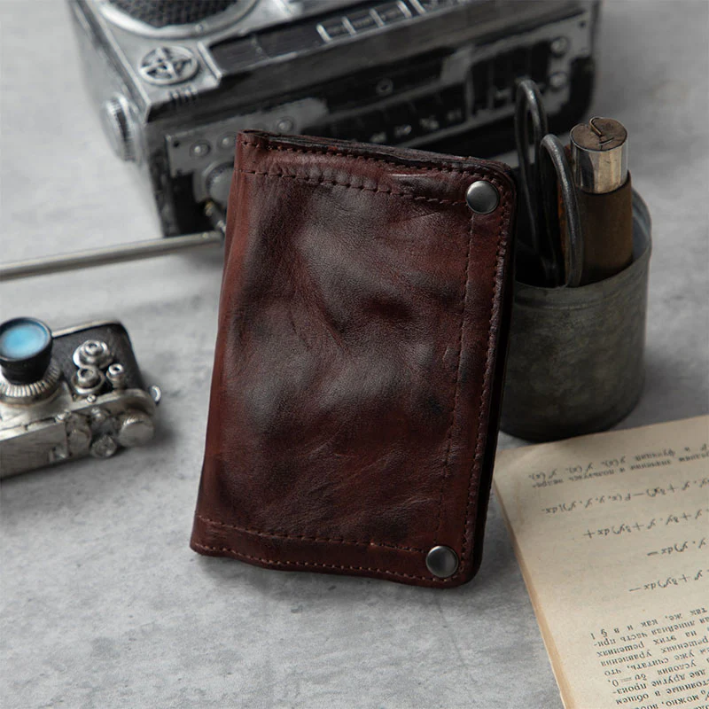 Retro Handmade Leather Wallet Multi-card Slots Wallet