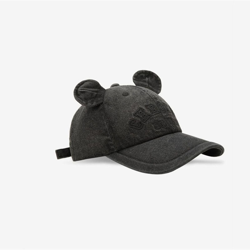 Denim Cute Little Bear Ear Baseball Cap