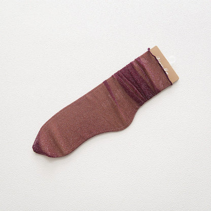 Retro Silk Stockings Lady Socks