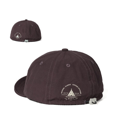 Retro Printed Baseball Cap Flip Hat Beret
