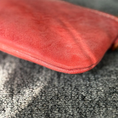 Retro Handmade Leather Zipper Wallet
