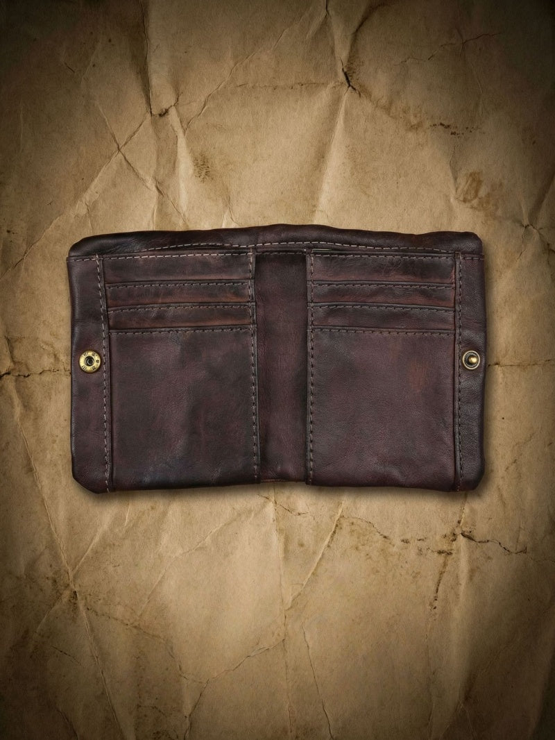 Retro Leather Handmade Short Wallets