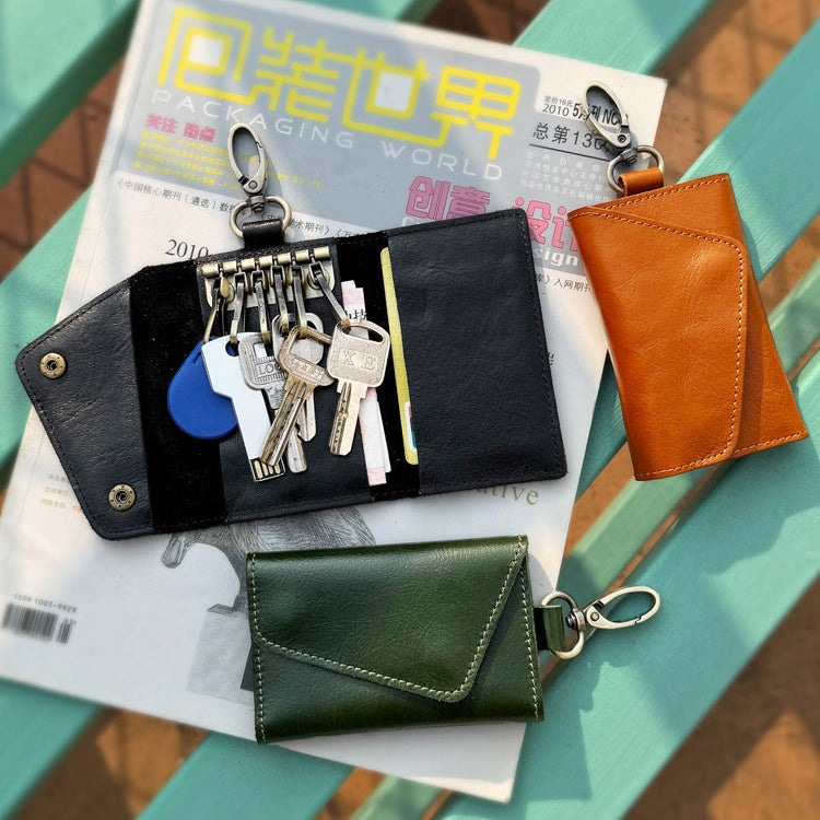 Retro Handmade Leather Key Bag Waist Bag