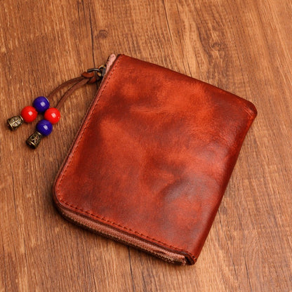 Vintage Zipper Cards Holder Coin Wallet