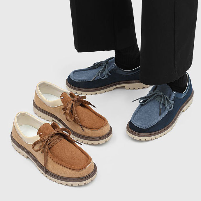 Retro Suede Lace-up Warm Shoes