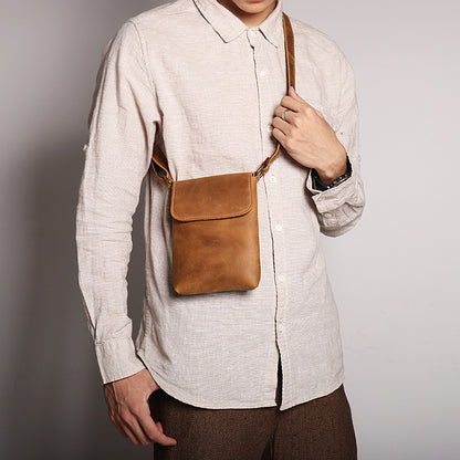 Retro Leather Shoulder Bag Crossbody Bag