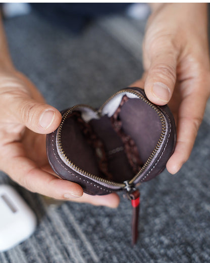 Retro Handmade Leather Coin Wallet