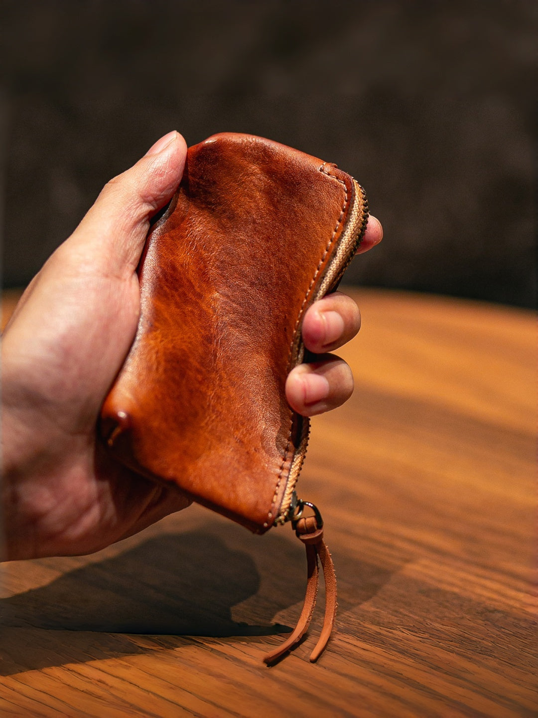 Vintage Zipper Cards Holder Coin Wallet
