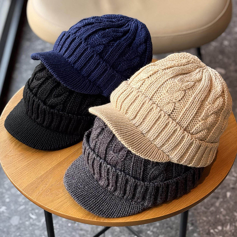 Retro Handmade Knitted Wool Hat