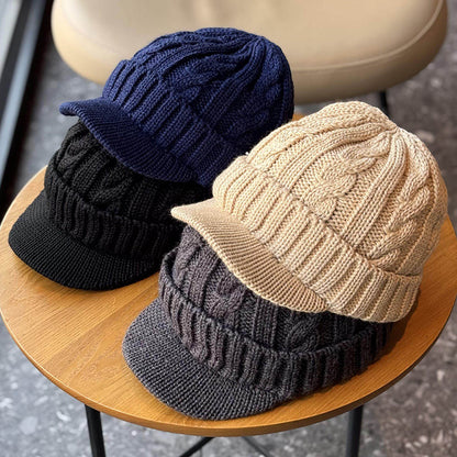 Retro Handmade Knitted Wool Hat
