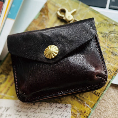 Vintage Handmade Leather Card Wallet