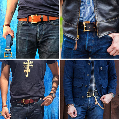 Retro Leather Men's Belt