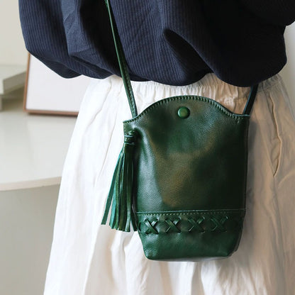 Retro Handmade Leather Crossbody Bag