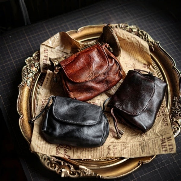 Retro Handmade Leather Card Holders Wallet