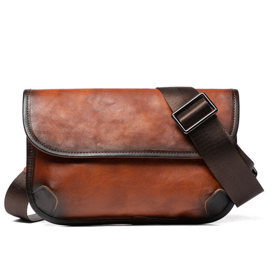 Retro Handmade Leather Crossbody Bag