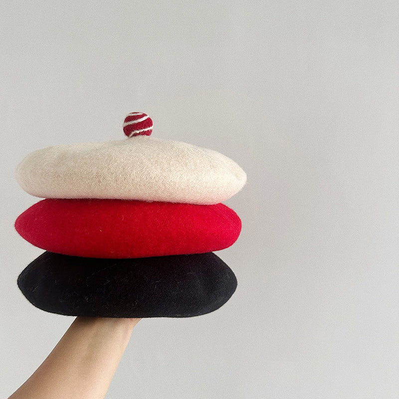 Retro Wool Beret Knitted Painter Hat
