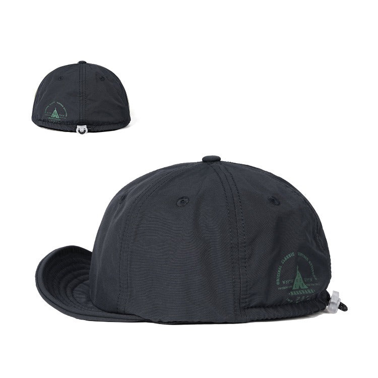 Retro Printed Baseball Cap Flip Hat Beret