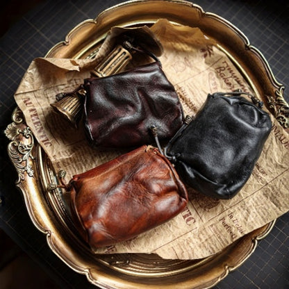 Retro Handmade Leather Card Holders Wallet