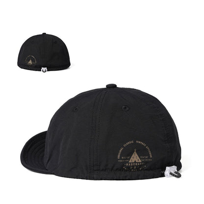 Retro Printed Baseball Cap Flip Hat Beret