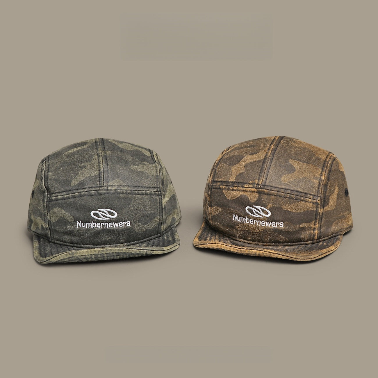 Retro Flip Hat Camouflage Beret Casual Cap Adjustable Hat