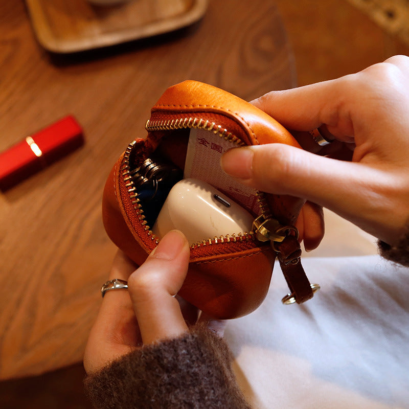 Retro Handmade Leather Storage Bag