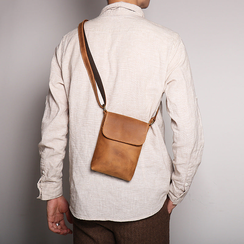 Retro Leather Shoulder Bag Crossbody Bag