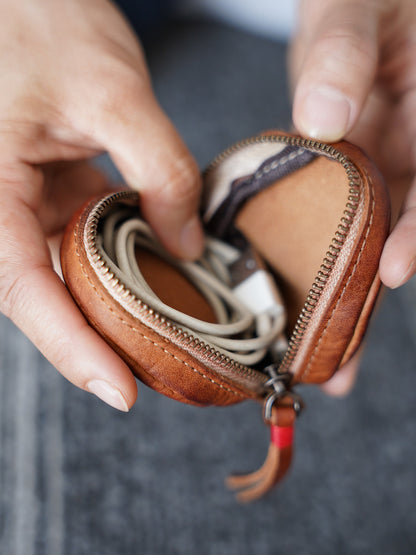 Retro Handmade Leather Coin Wallet