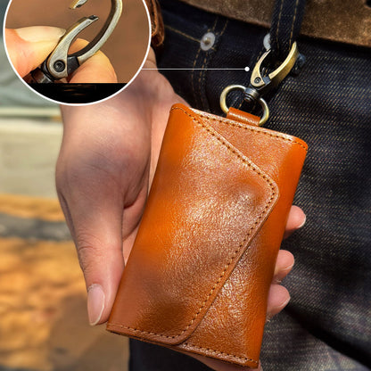Retro Handmade Leather Key Bag Waist Bag
