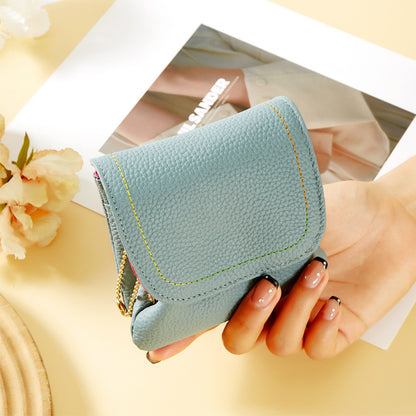 Retro Leather Chain Coin Purse