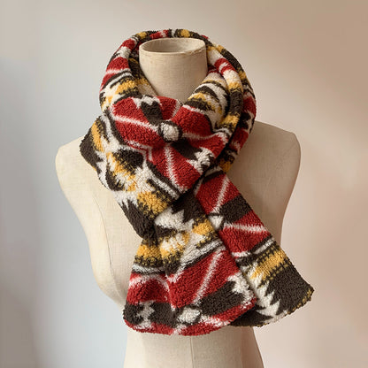 Ethnic Style Warm Polar Fleece Scarf