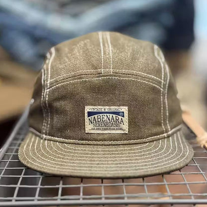 Retro Denim Flip Hat Beret Casual Cap Adjustable Hat