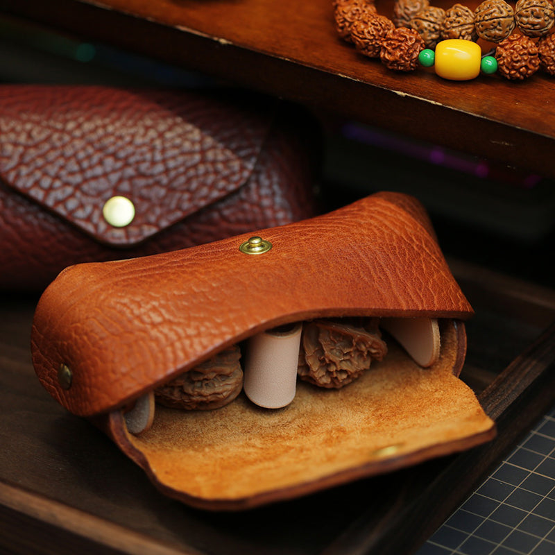 Retro Handmade Leather Storage Coin Wallet