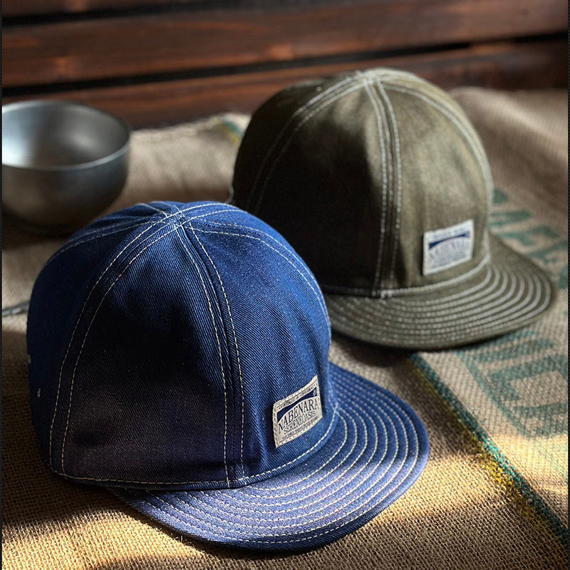 Retro Denim Flip Hat Beret Casual Cap Adjustable Hat