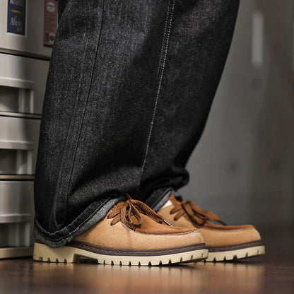 Retro Suede Lace-up Warm Shoes