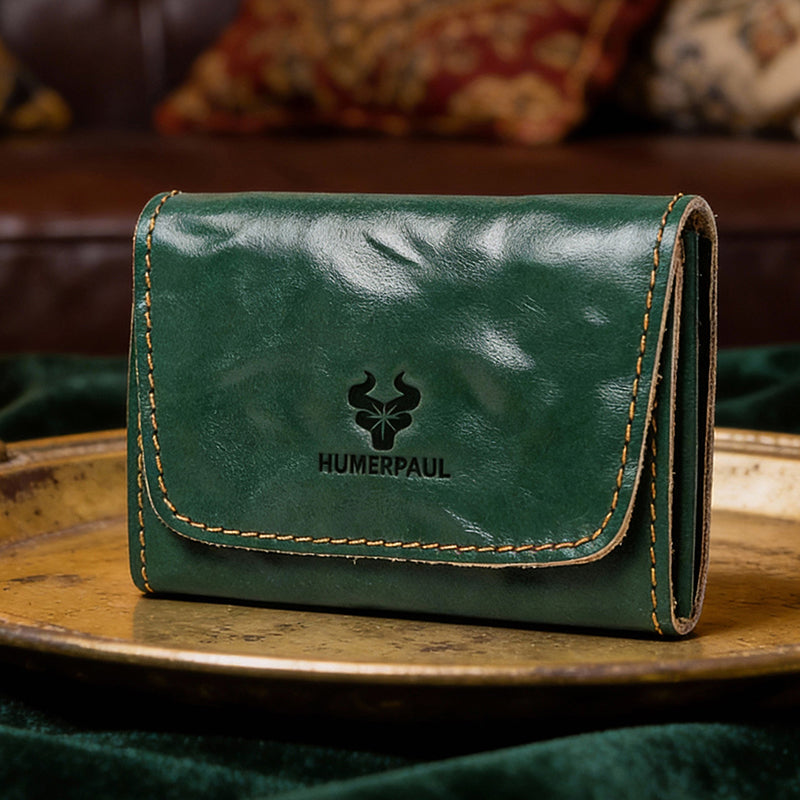 Vintage Leather Handmade Card Wallet