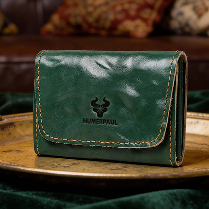 Vintage Leather Handmade Card Wallet