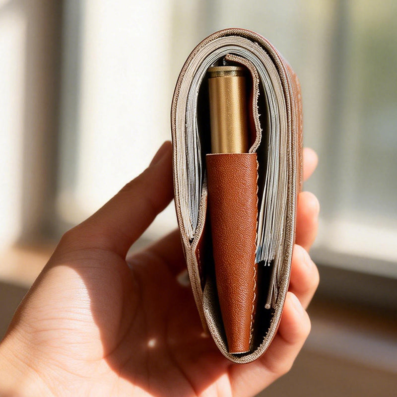 Retro Leather Multifunctional Compact Wallet