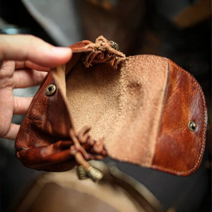 Retro Handmade Leather Card Holders Wallet