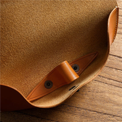 Retro Tanned Leather Glasses Case