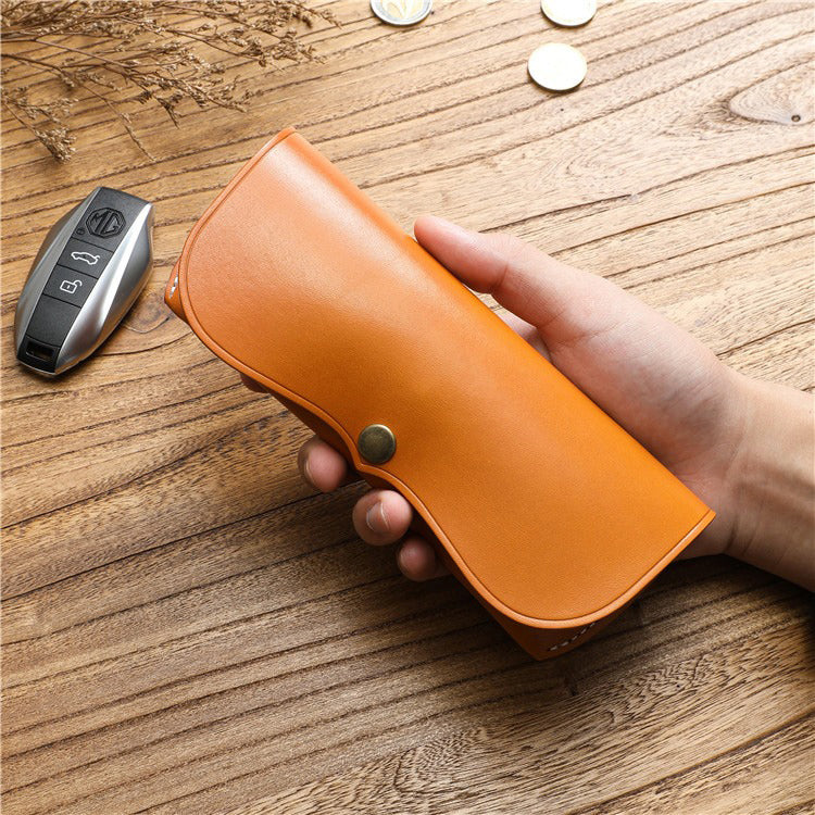 Retro Tanned Leather Glasses Case