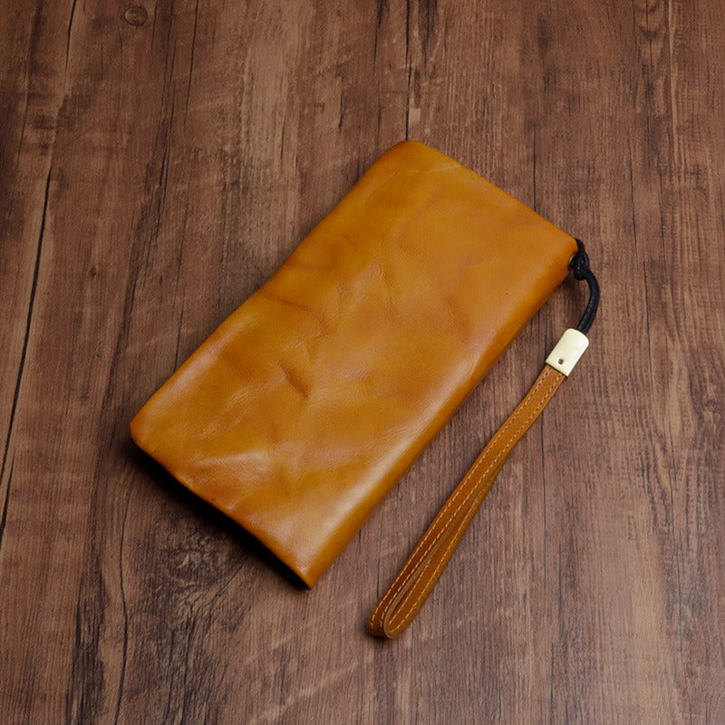 Vintage Handmade Genuine Leather Wallet Multi-card Slots Wallet
