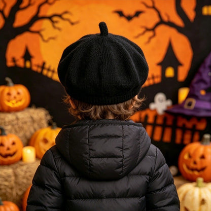 Retro Halloween Pumpkin Autumn Style Print Hat