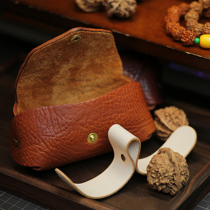 Retro Handmade Leather Storage Coin Wallet