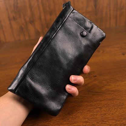 Vintage Handmade Genuine Leather Wallet Multi-card Slots Wallet